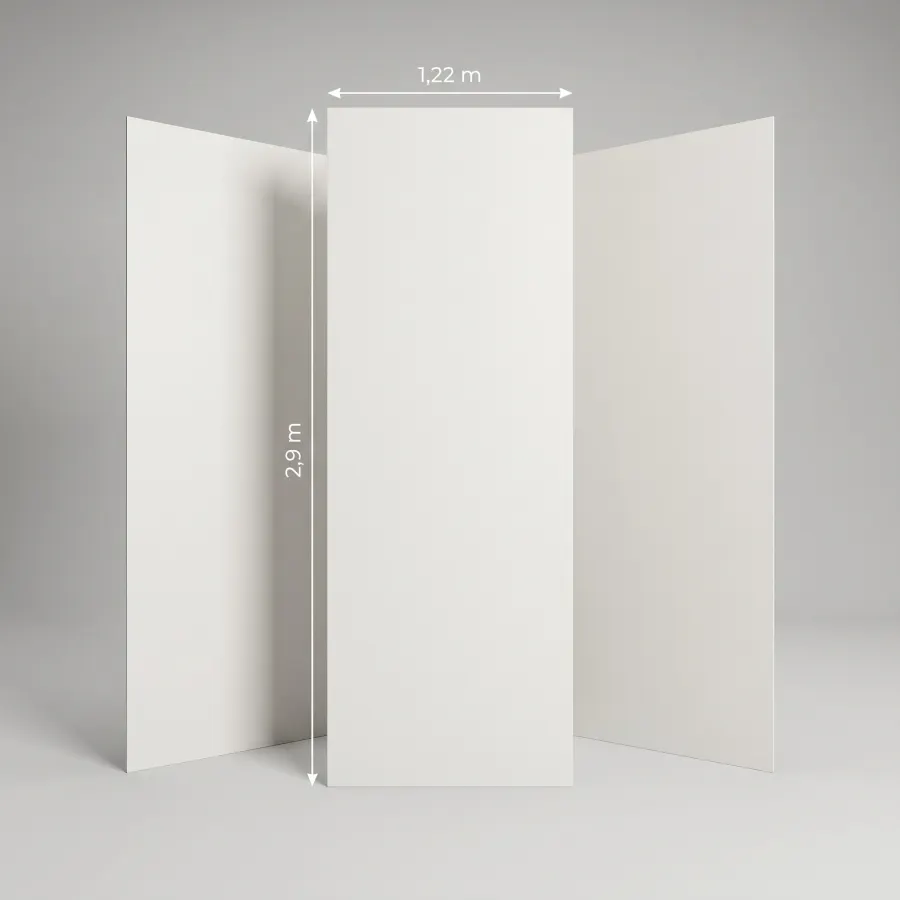 Panneau mural PVC blanc uni en gros