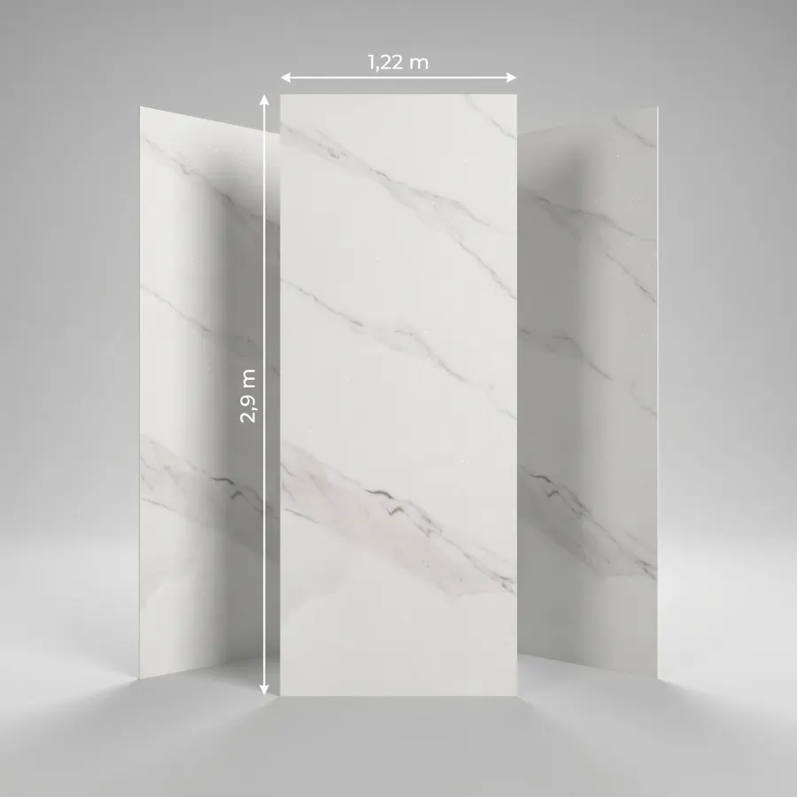 Panneau mural PVC effet marbre Calacatta en gros — badil rokham